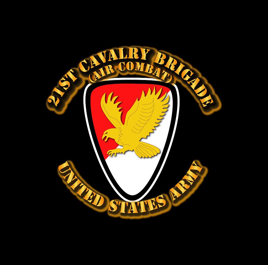 Military Digital Art - Army - SSI - 21st Cavalry Brigade - 1 by Tom Adkins