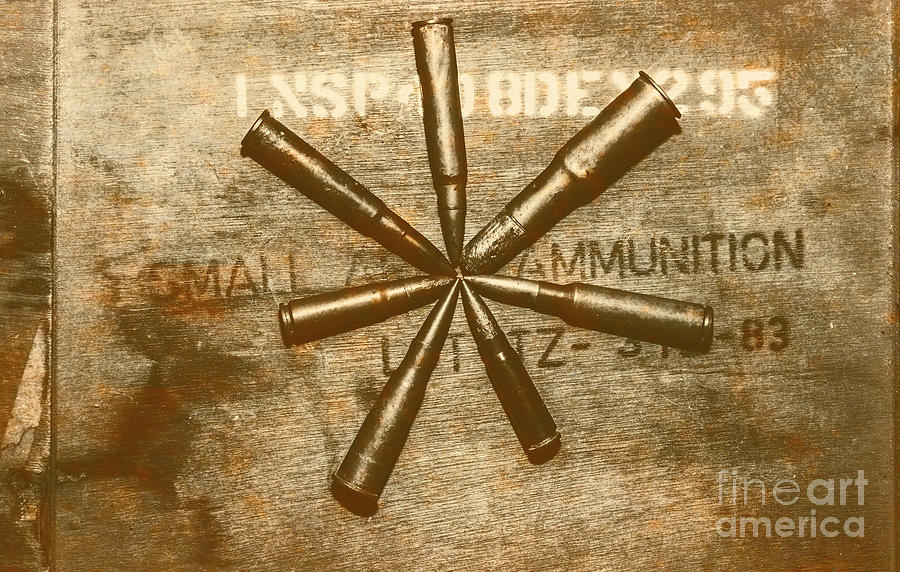 Army star bullets Photograph by Jorgo Photography