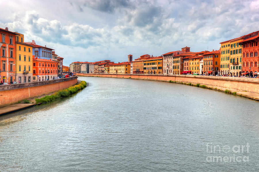 Arno river in Pisa, Tuscany, Italy Photograph by Michal Bednarek