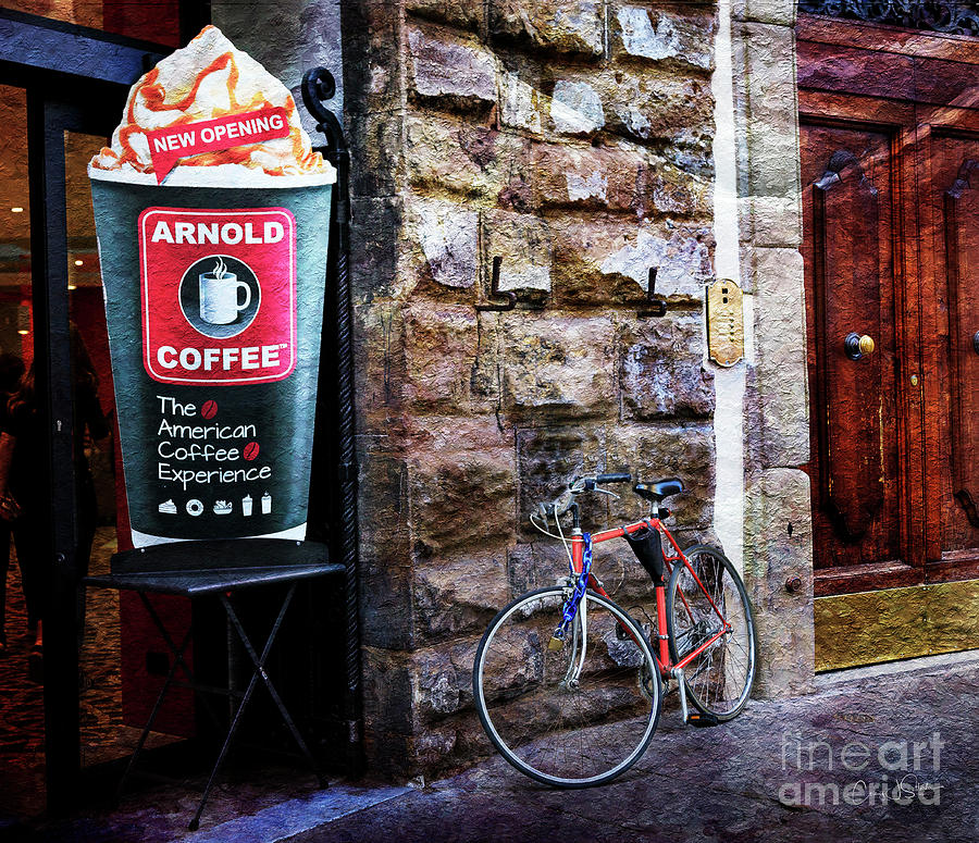 Arnold Coffee Bicycle Photograph by Craig J Satterlee
