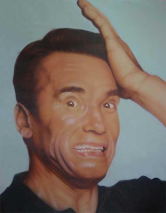 Portrait Painting - Arnold by Greg Neil