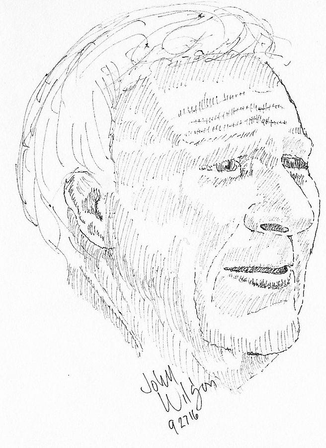 Arnold Drawing by John Wilson | Fine Art America