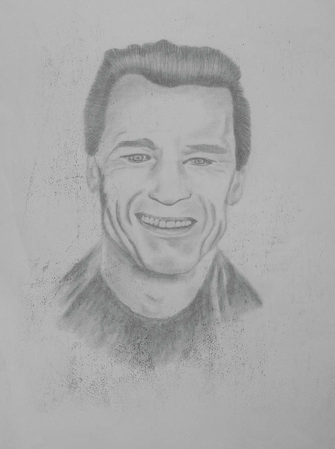 Arnold Schwarzenegger Pencil Sketch Drawing Drawing