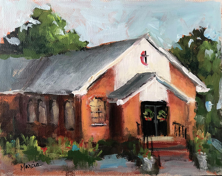 Arnolds Chapel Painting by Marcia Hodges