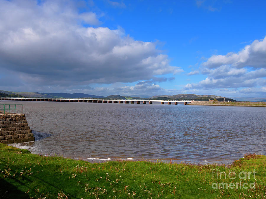 Arnside Viaduct and the Kent Estuary Cumbria Photograph by Louise ...