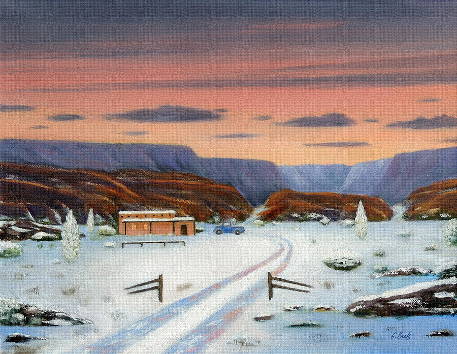Mountain Painting - Around Sundown by Gordon Beck