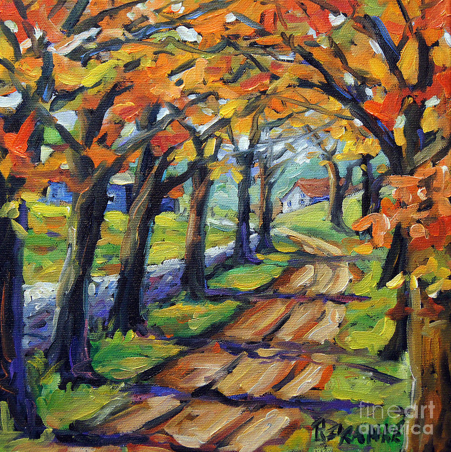 Around The Bend by Prankearts Painting by Richard T Pranke