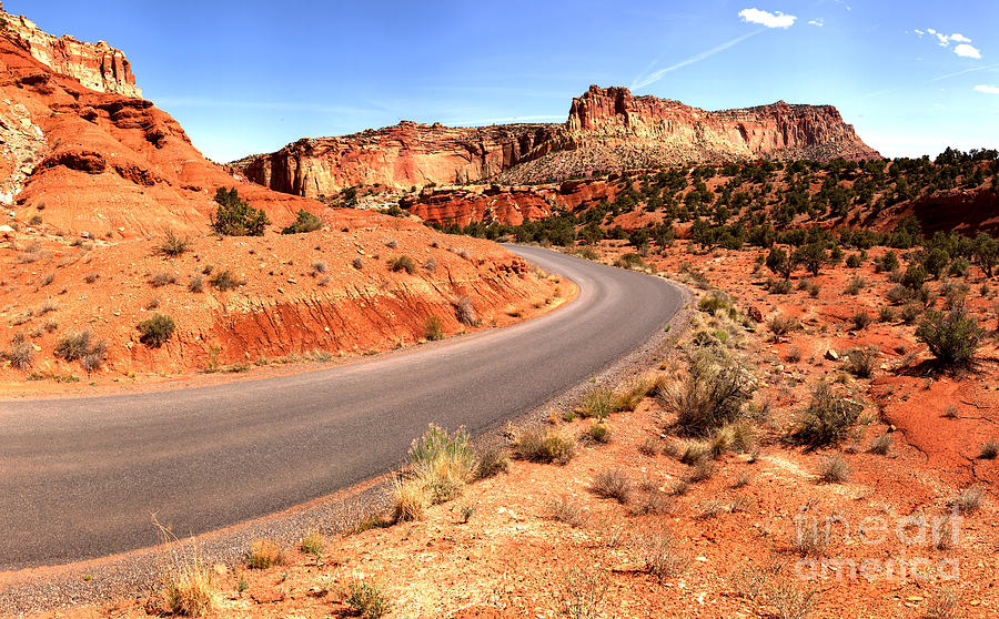 Around The Corner At Capitol Reef Photograph by Adam Jewell