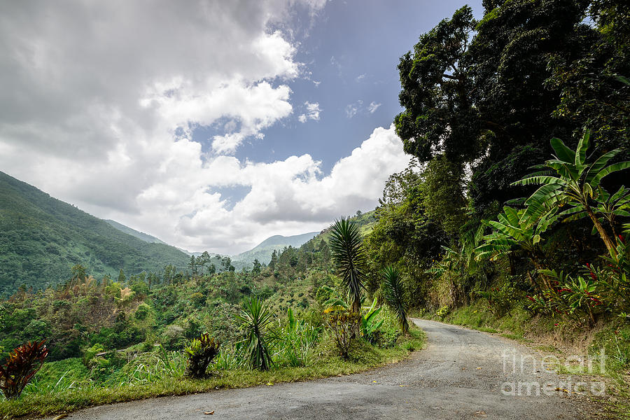 Mountain Photograph - Around The Corner - Jamaica by Marc Evans