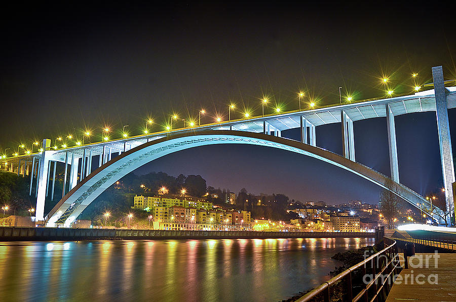 Arrabida Bridge - Porto City - Portugal Photograph by Carlos Alkmin