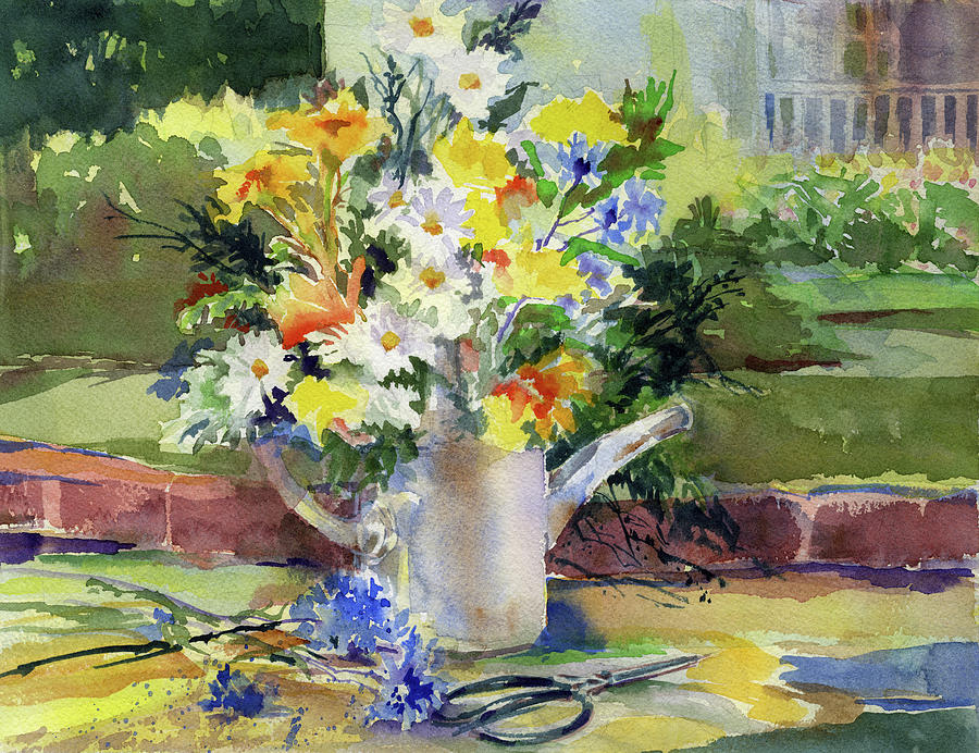 Cut flowers Painting by Garden Gate magazine