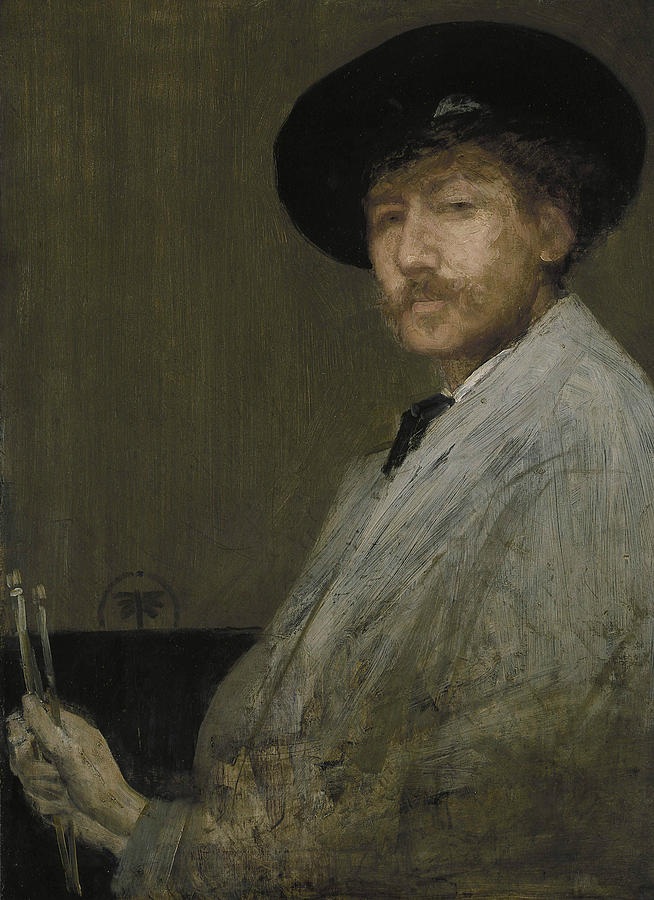 Arrangement in Gray Portrait of the Painter Painting by James Abbott McNeill Whistler