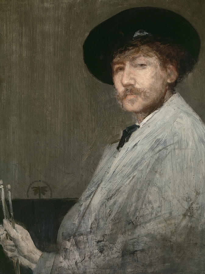 Portrait Painting - Arrangement in Grey  Portrait of the Painter by James McNeill Whistler