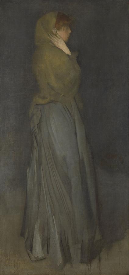 Arrangement in Yellow and Gray Effie Deans James Abbott McNeill Whistler c 1876  c 1878 Painting by Vintage Collectables