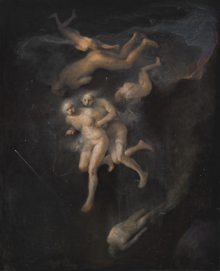 Arrest in Space Painting by Odd Nerdrum