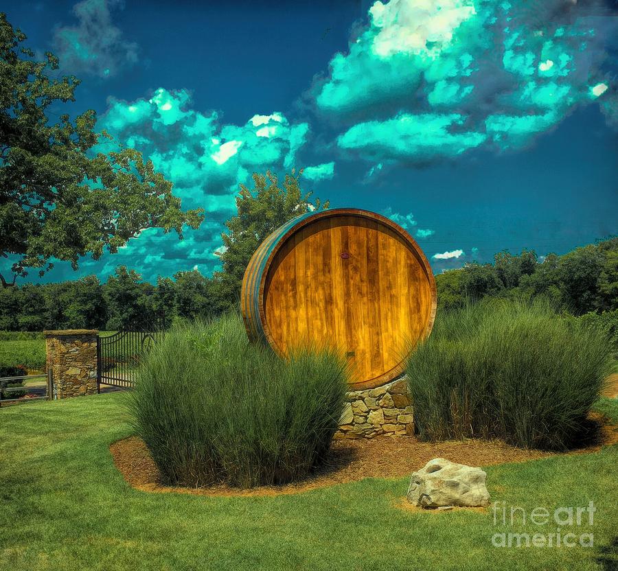 Arrington Vineyards Barrel Photograph by Luther Fine Art