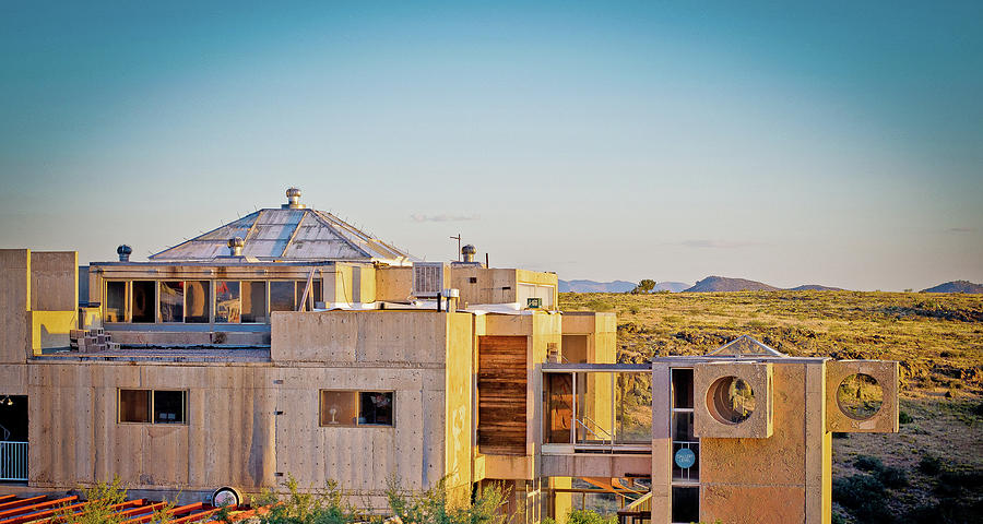Arrival at Arcosanti Photograph by Denise Elfenbein