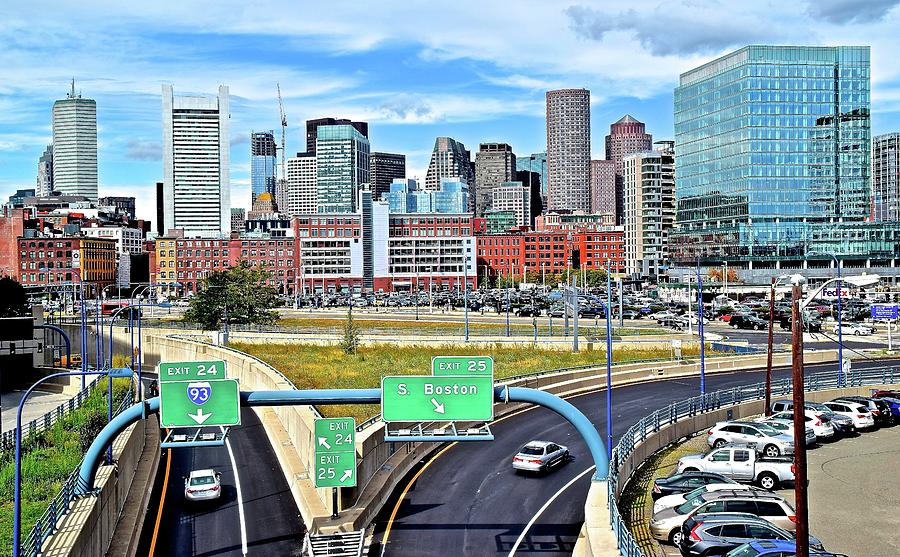 Boston Photograph - Arriving to Boston by Frozen in Time Fine Art Photography