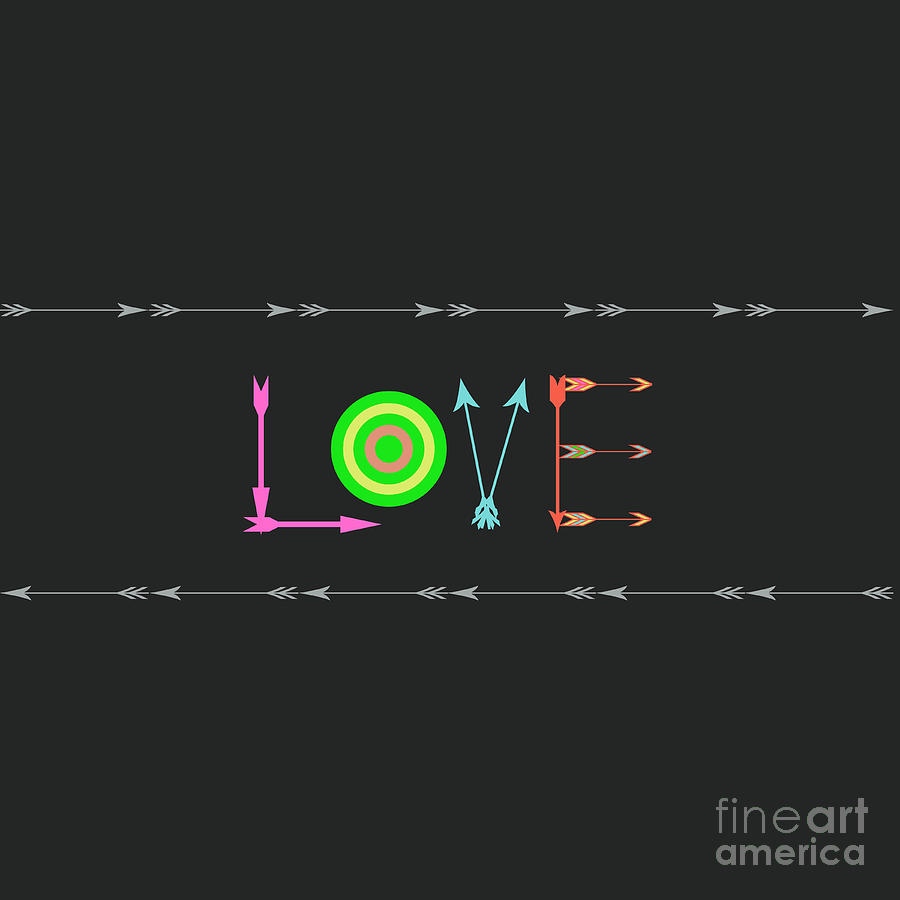 Arrow Love Digital Art by Inspired Arts