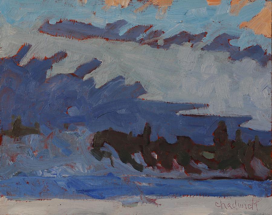 Arrowhead Sunrise Sea Smoke and Altocumulus Painting by Phil Chadwick