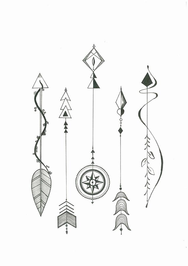 Arrows Drawing by Ambica Agarwal