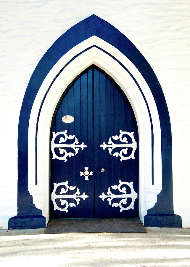 Arrowtown Photograph - Arrowtown Church Door by Doug Matthews