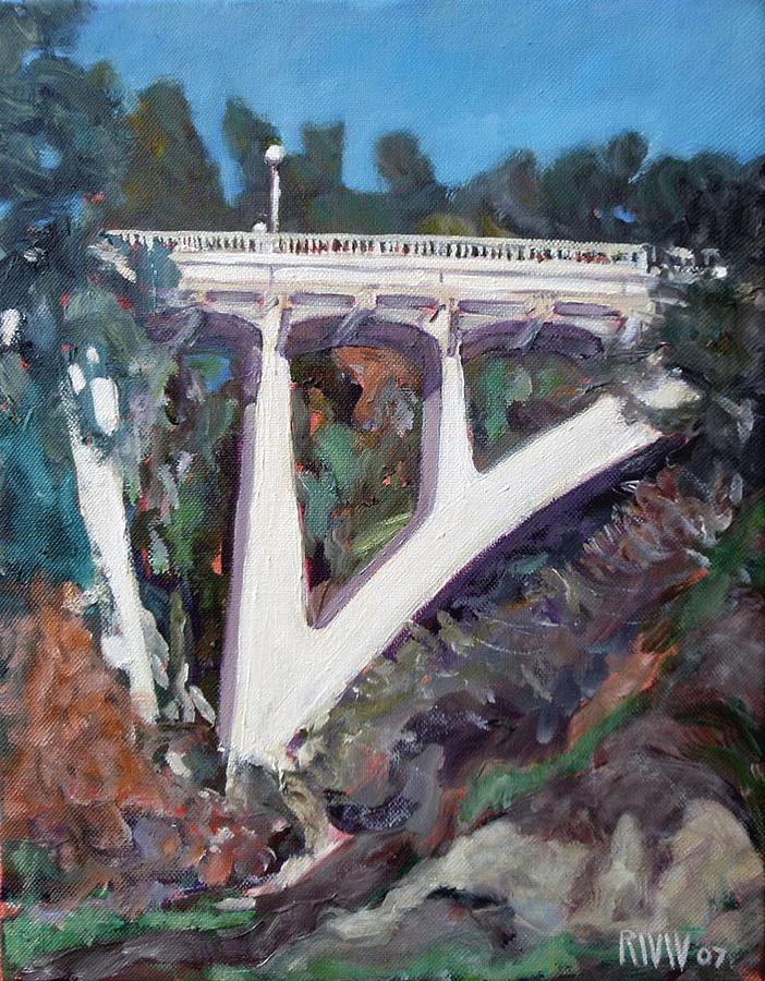 Arroyo Bridges Painting by Richard  Willson