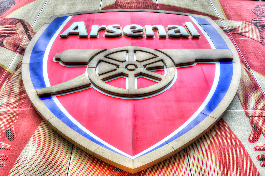 Arsenal Football Club Symbol Photograph by David Pyatt