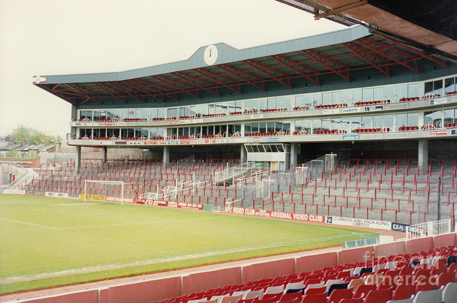 Arsenal - Highbury - Clock End 2 - 1992 Photograph by Legendary Football Grounds