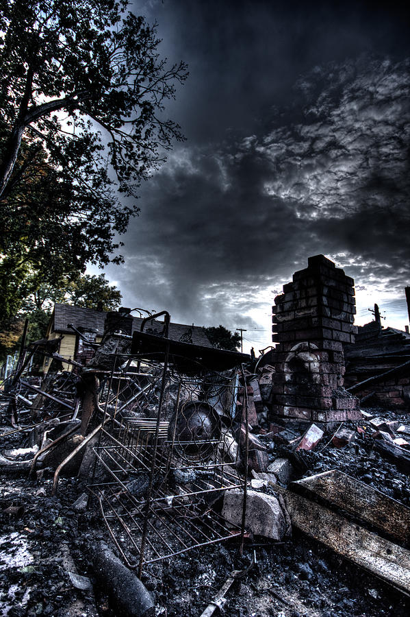 Arson Aftermath 2 - Heidelberg Project Detroit Photograph by Joseph Skalny Arson Aftermath 2 - Heidelberg Project Detroit Photograph by Joseph Skalny