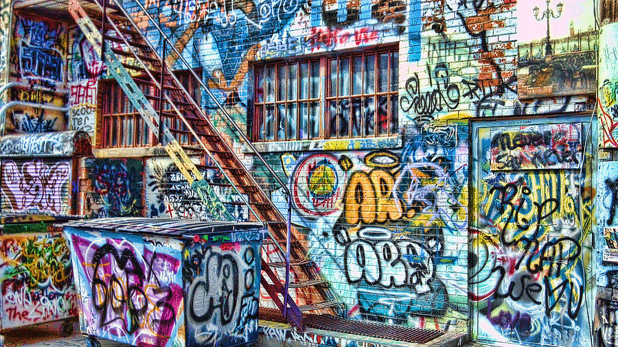 Graffiti Photograph - Art Alley 2 by Adam Vance
