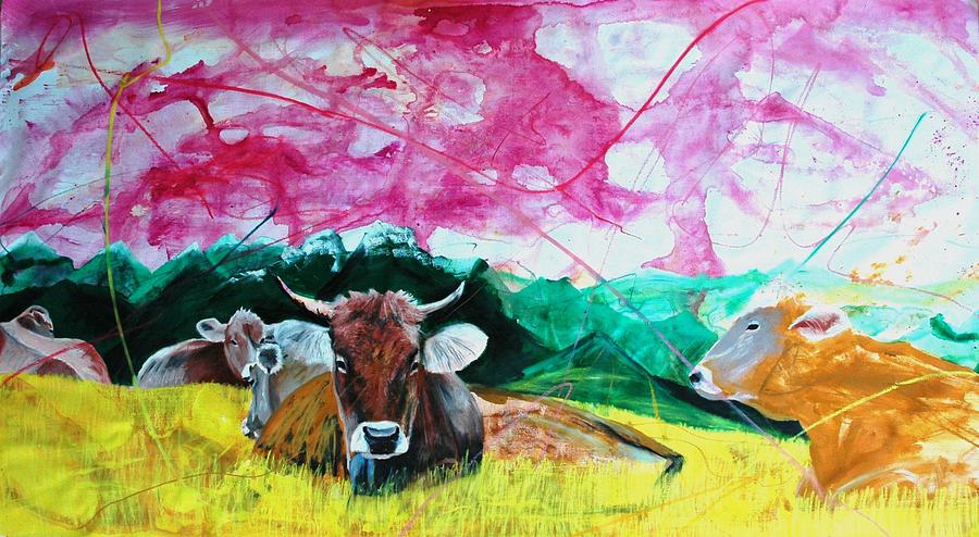 Cow Painting - Art Basel 2009 by Eckhard Besuden