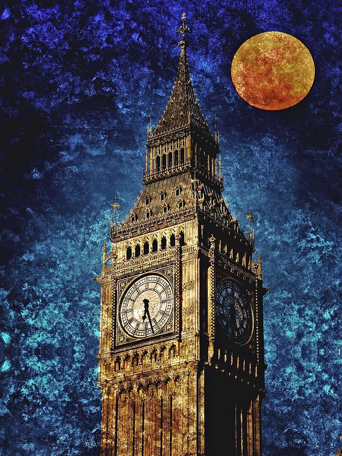 Big ben art. Биг-Бен (башня Елизаветы). Лондон башня Биг-Бенд арт. Часы Лондона Биг Бен живопись. Часы на башне.
