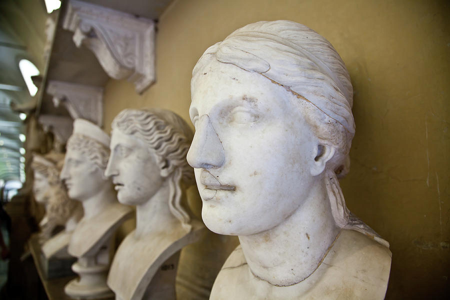 Art collection detail in Rome, Italy  Photograph by Paolo Modena