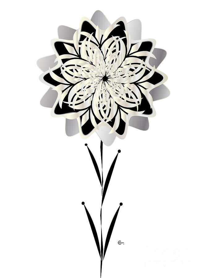 Snow Flower Painting by Cecely Bloom