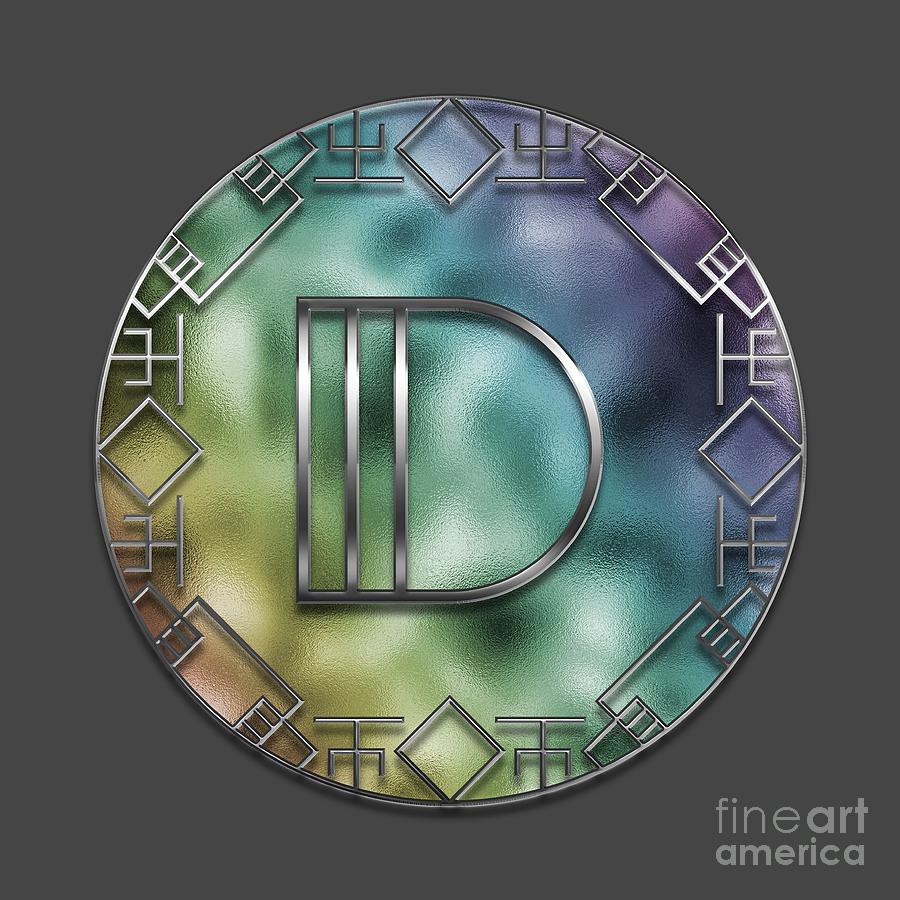 D Digital Art - Art Deco - D by Mary Machare