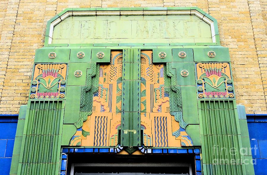 Art Deco Facade at Old Public Market Photograph by Janette Boyd