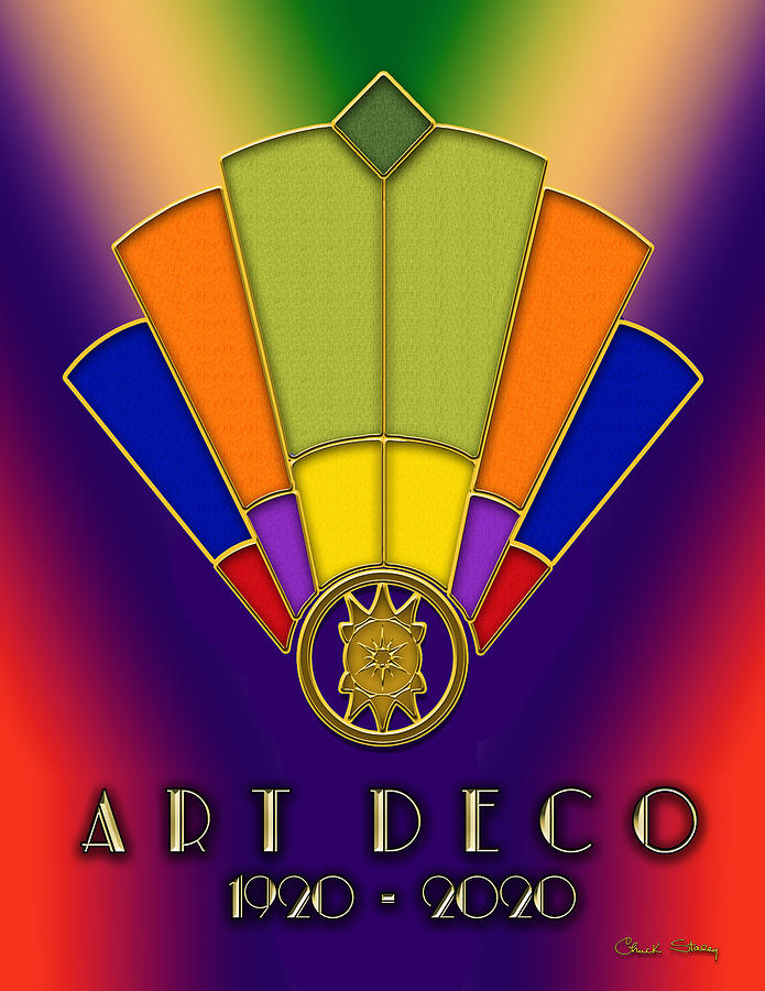 Art Deco Fan 6 Titled Digital Art by Chuck Staley