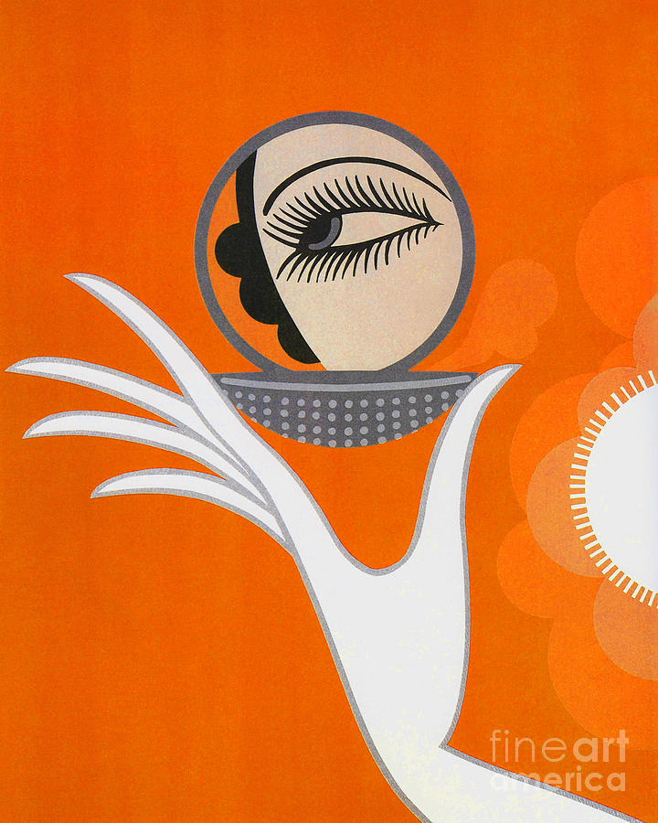 Vintage Painting - Art Deco Fashion illustration by Tina Lavoie