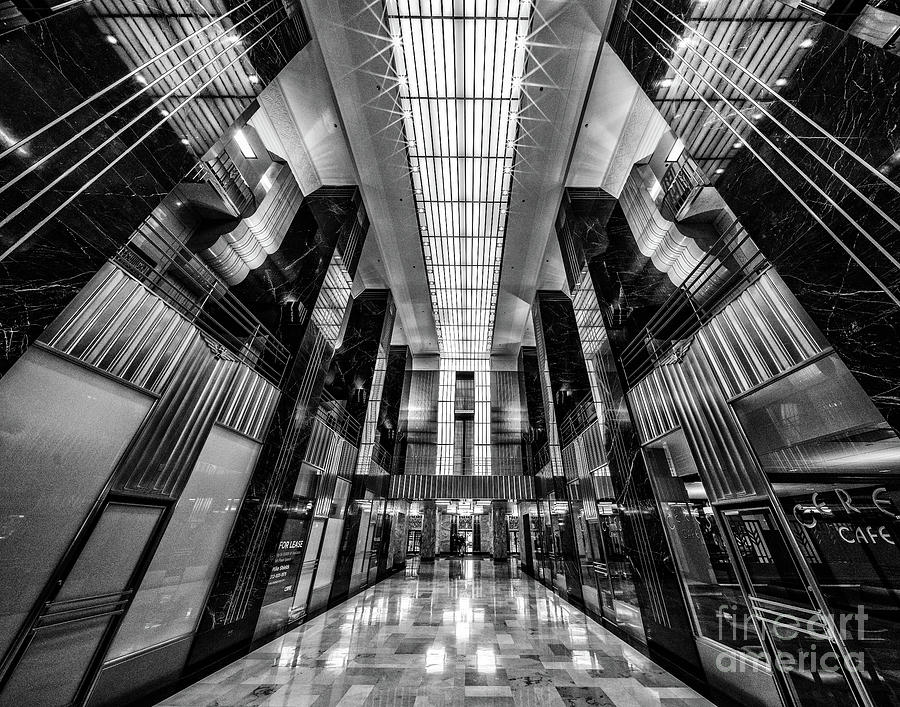Art Deco lobby BnW Photograph by Izet Kapetanovic