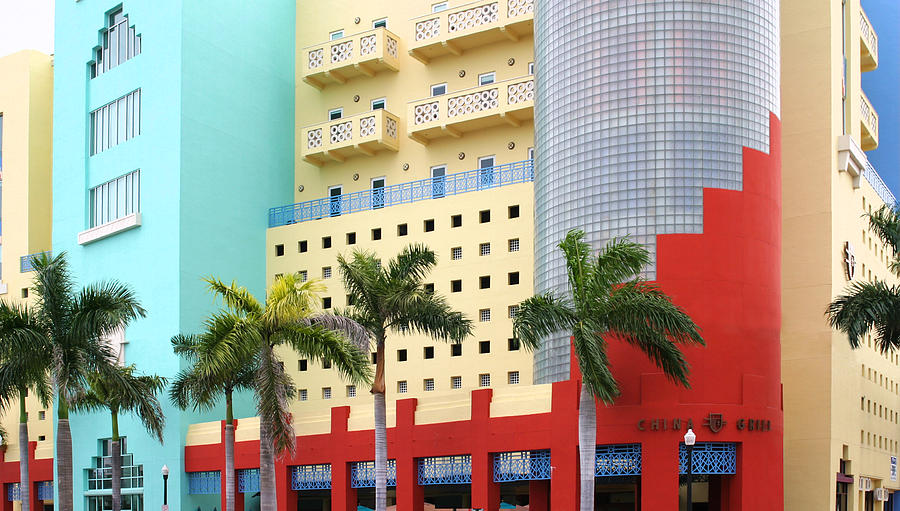 Miami Photograph - Art Deco Vibrations by Michelle Constantine