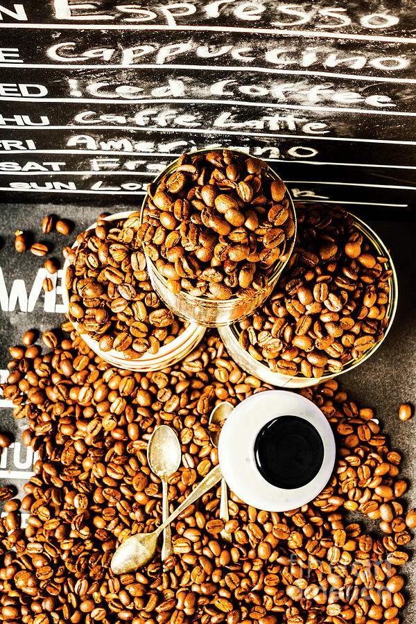 Coffee Photograph - Art in commercial coffee by Jorgo Photography