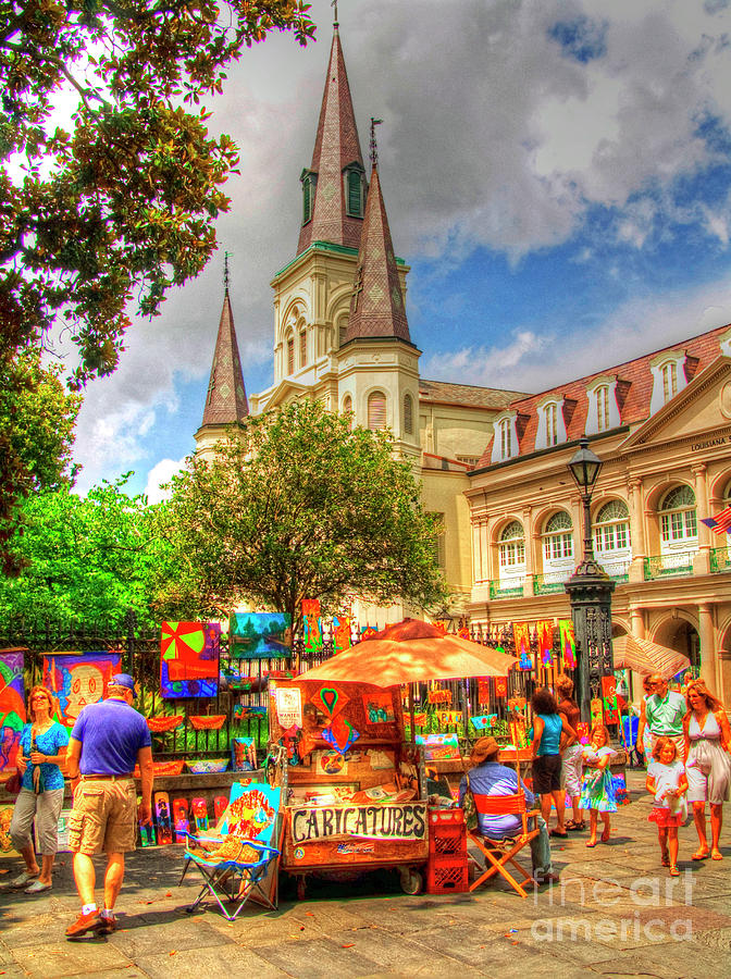 Art in Jackson Square Photograph by Jim Sweida