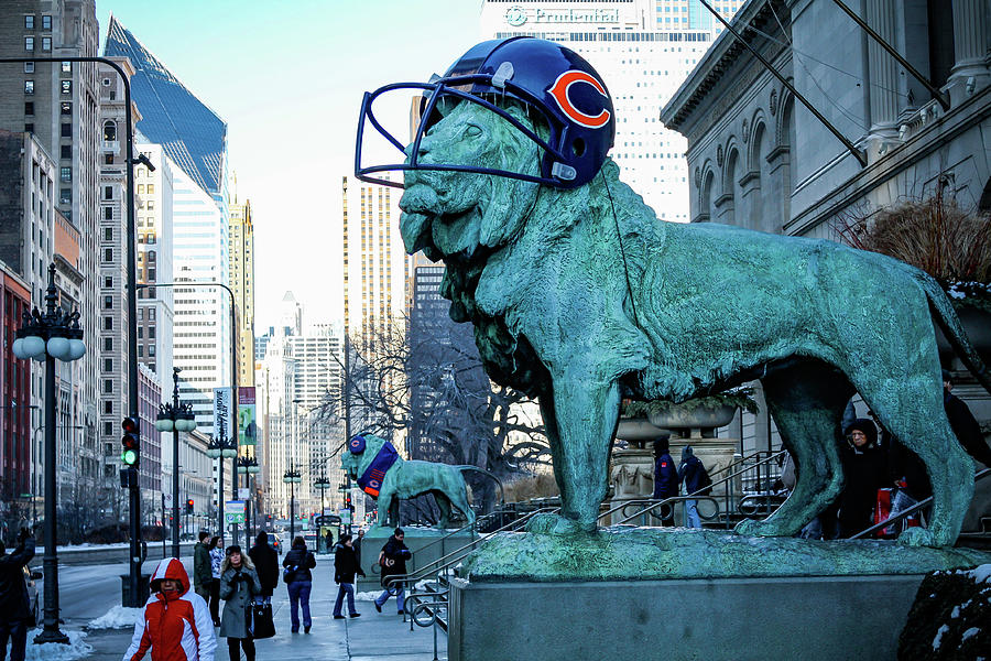 Chicago Photograph - Art Institute of Chicago Lions by Anthony Doudt