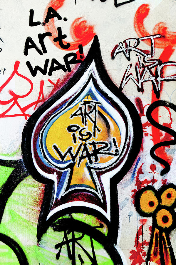 Los Angeles Photograph - Art is War by Art Block Collections