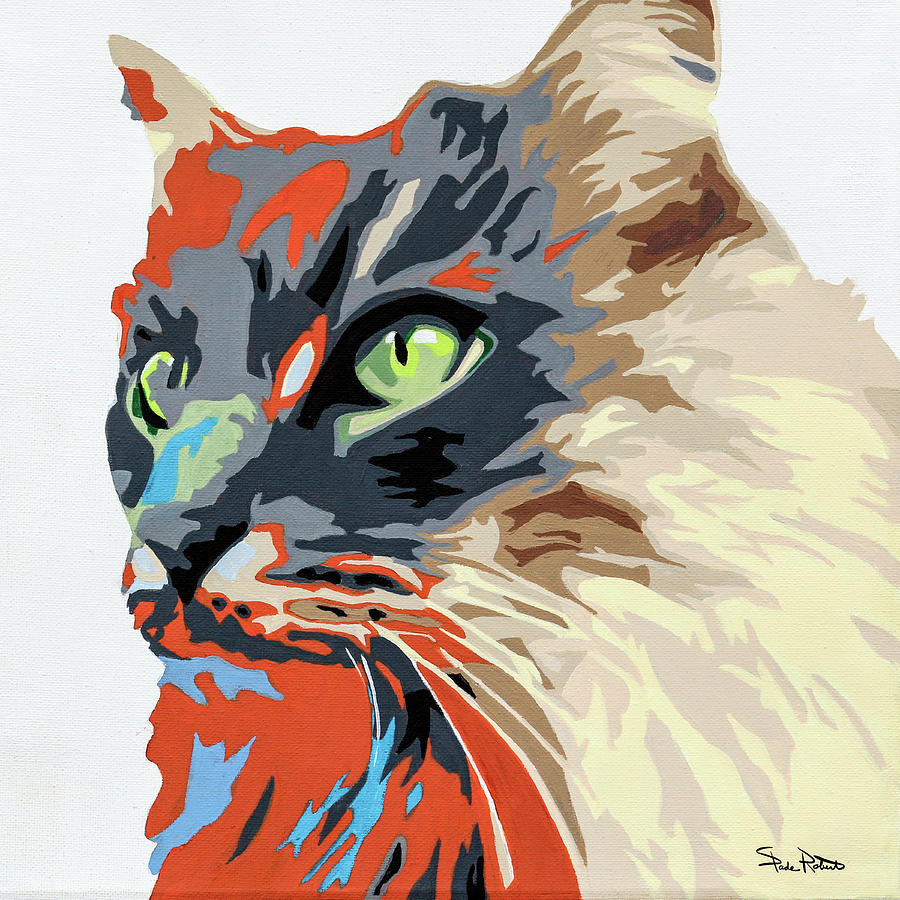 Art Kitty Painting by Slade Roberts - Fine Art America