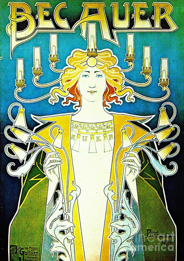 Art Nouveau Lighting Ad 1896 Photograph by Padre Art