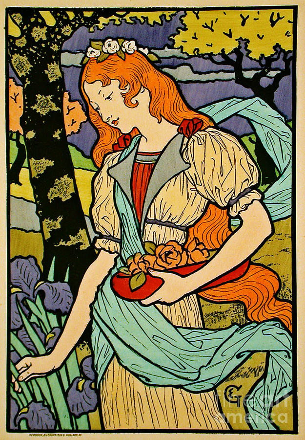 Art Nouveau Poster 1893 Photograph by Padre Art