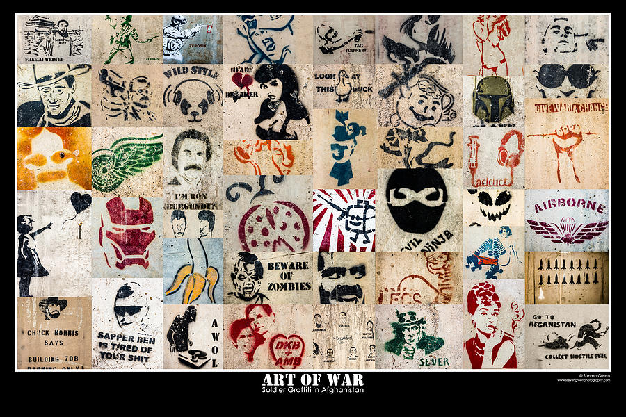 Art of War Collage Poster Photograph by SR Green