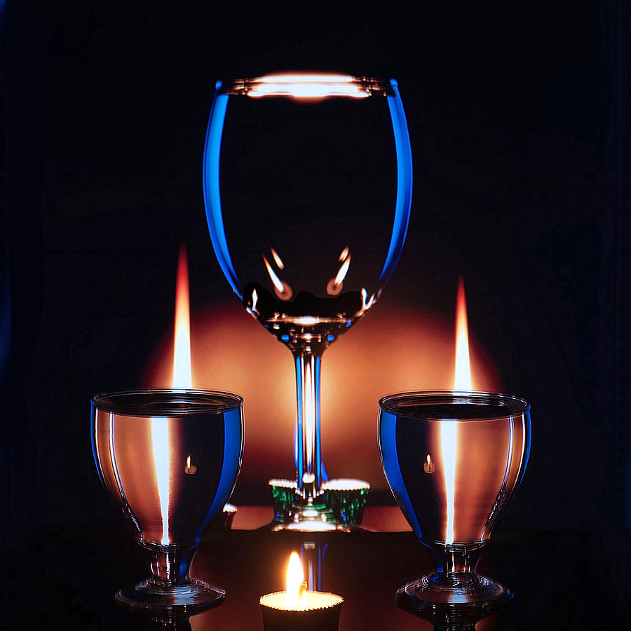 Still Life Photograph - Art of Wine Glass-8 by Mukesh Srivastava